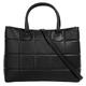Henkeltasche CLUTY Gr. B/H/T: 32 cm x 27 cm x 10 cm onesize, schwarz Damen Taschen Handtaschen echt Leder, Made in Italy