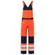 Tricorp 753005 Safety Warnschutz Bicolor Latzhose, 80% Polyester/20% Baumwolle, 100% Nylon (500D) Cordura, 280g/m², Fluorgelb-Tinte, Größe 66