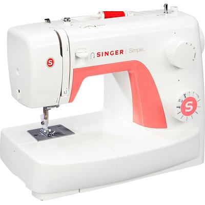 SINGER Nähmaschine "Simple 3210", rosa (weiß, rosa), B:37cm H:29,5cm T:17cm, Nähmaschinen, 10 Stiche Image