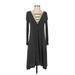 American Eagle Outfitters Casual Dress: Black Stripes Dresses - Women's Size Small