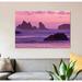 East Urban Home Sea Stacks at Sunset Bandon State Natural Area by Joe Restuccia III - Unframed Photograph Print on Canvas Canvas, in Indigo | Wayfair