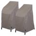Modern Leisure Garrison Stackable/High Back Bar Chair Cover, 2-Pack, 27"L x 27"W x 49"H, Granite in Gray | 49 H x 27 W x 27 D in | Outdoor Cover | Wayfair