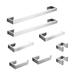 NIERBO 8 Piece Brushed Nickle Bathroom Accessories Set Metal | Wayfair HB135W-2PACK