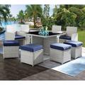 Latitude Run® 9 Piece Rattan Multiple Chairs Seating Group w/ Cushions | Outdoor Furniture | Wayfair 1CB88274793844A8AB45E2272E782A4F