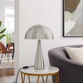 Selena Metal Table Lamp by Modway Metal in Gray | 18 H x 12 W x 12 D in | Wayfair EEI-5624-SNL