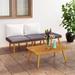 vidaXL Patio Lounge Set Sectional Sofa Set with Cushions Solid Wood Acacia