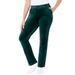 Plus Size Women's Cozy Velour Pant by Catherines in Emerald Green (Size 4X)