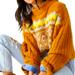 Free People Sweaters | Free People Alpine Crop Mock Neck Sweater | Color: Brown/Yellow | Size: S