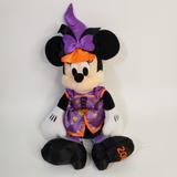 Disney Toys | Disney Minnie Mouse Witch Costume 2018 Plush Stuffed Animal Halloween | Color: Black/Purple | Size: Osg