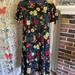 Lularoe Dresses | Lularoe Floral Print. Army Medium Euc | Color: Green/Red | Size: M