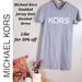 Michael Kors Dresses | Michael Kors Studded Jersey Hooded Dress |Hoodie | Michael Kors Dress | Mk Dress | Color: Gray | Size: Xs
