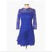 Anthropologie Dresses | Eliza J | Lace Ruffle Party Dress | Color: Blue | Size: 0p