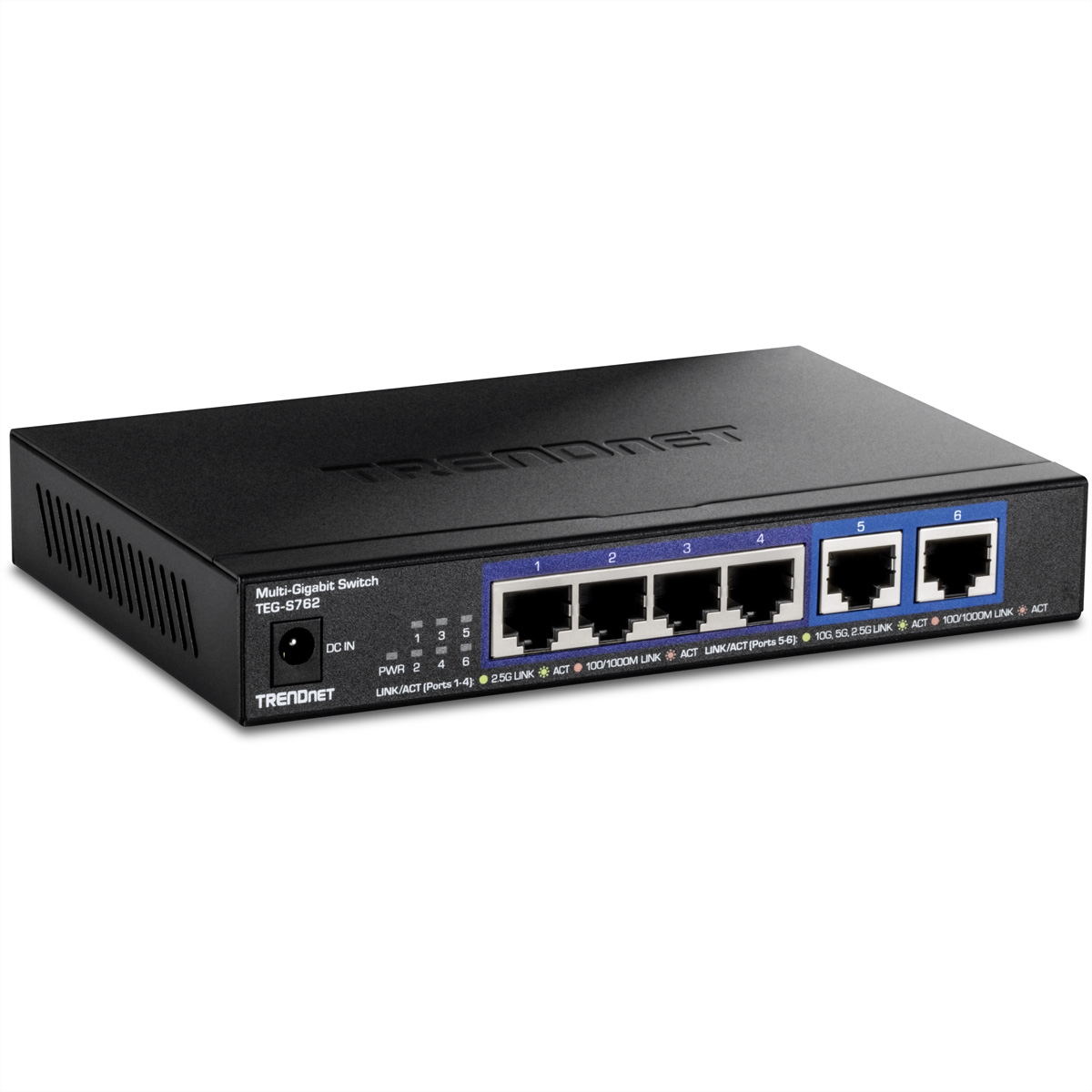 TRENDnet TEG-S762 6-Port 10G Switch, schwarz Image