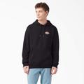 Dickies Men's Fleece Embroidered Chest Logo Hoodie - Black Size XL (TWR20)