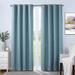 Joss & Main Canistota Blackout Thermal Grommet Single Curtain Panel Polyester in Green/Blue | 84 H x 52 W in | Wayfair