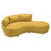 Seasonal Living Fizz 96" Wide Patio Sofa Wood in Yellow | 31 H x 96 W x 59 D in | Wayfair 105FT001P2-SWB-LAF_105FZ-V2-118