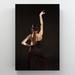 Latitude Run® A Dancer Lady In Black - 1 Piece Rectangle Graphic Art Print On Wrapped Canvas in White | 36 H x 24 W x 2 D in | Wayfair