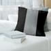 ArtVerse Baltimore Baseball Linen Striped Pillow Cover Linen in Gray/Black | 16 H x 16 W x 1 D in | Wayfair MBS034-SLPG6LC