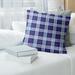ArtVerse Buffalo Football Luxury Square Pillow Cover, Spun Polyester in Blue | 20 H x 20 W x 0.2 D in | Wayfair NFB022-SQG20ZC