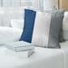 ArtVerse San Diego Baseball Linen Striped Pillow Cover Linen in Gray/Blue/White | 14 H x 14 W x 1 D in | Wayfair MBS227-SLPG4LC
