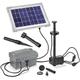 Solar Teichpumpe Palermo led mit Akku und led Licht - 5W Solarmodul - Solarpumpe Set