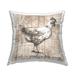 Stupell Life's Good In Coop Vintage Text Farm Chicken Decorative Printed Throw Pillow by Conrad Knutsen