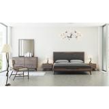 Nova Domus Soria Mid-Century Grey & Walnut Bedroom Set