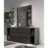 Nova Domus Jagger Modern Grey Dresser & Mirror Set