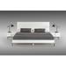 Nova Domus Valencia Contemporary White Bed