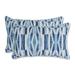 Pillow Perfect Outdoor Nevis Waves Sailor Rectangular Throw Pillow (Set of 2) - 11.5 X 18.5 X 5 - 11.5 X 18.5 X 5