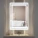 TOOLKISS Anti-fog Frameless Dimmable Mirror with Backlit and Front Lighting