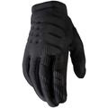 100% Brisker Ladies Bicycle Gloves, black, Size XL for Women