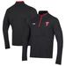 Men's Under Armour Black Texas Tech Red Raiders Throwback Quarter-Zip Pullover Top