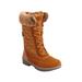 Wide Width Women's The Eileen Waterproof Boot by Comfortview in Tan (Size 9 W)