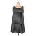 Mossimo Supply Co. Casual Dress - A-Line Scoop Neck Sleeveless: Black Print Dresses - Women's Size Medium