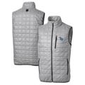 Men's Cutter & Buck Gray Tampa Bay Rays Rainier Full-Zip Puffer Vest