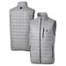 Men's Cutter & Buck Gray Los Angeles Angels Rainier Full-Zip Puffer Vest