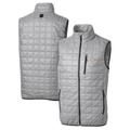 Men's Cutter & Buck Gray Houston Astros Rainier Full-Zip Puffer Vest