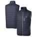 Men's Cutter & Buck Heathered Navy Chicago Cubs Big Tall Rainier Full-Zip Puffer Vest