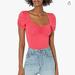 Jessica Simpson Tops | Nwt Xl Jessica Simpson Peach Sleek Ruched Bodysuit | Color: Orange/Pink | Size: Xl