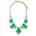 Kate Spade Jewelry | Kate Spade Day Tripper Bib Statement Necklace | Color: Gold/Green | Size: Os