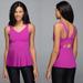 Lululemon Athletica Tops | Lululemon City Ultra Violet Pleated Peplum Tank | Color: Pink | Size: 4