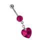 Bauchnabelpiercing ADELIA´S "Piercing Piercing Bauchnabelpiercing" pink Damen Piercings Bauchnabelpiercings