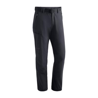Funktionshose MAIER SPORTS "Oberjoch", Herren, Gr. 52, Normalgrößen, schwarz, 90% Polyamid, 10% Elasthan, Hosen, Herren Outdoorhose gefüttert, Wanderhose mit 4 RV-Taschen, Regular Fit