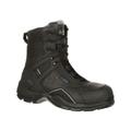Rocky Boots 1st Med Carbon Fiber Toe Puncture-resistant Side-zip Waterproof Public Service Boot - FQ0911113BK10M