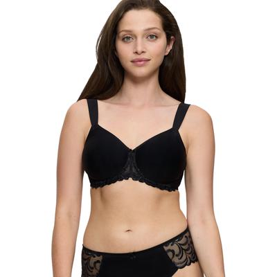 Minimizer-BH TRIUMPH "Modern Finesse W01", Damen, Gr. 75, Cup D, schwarz, Microtouch, Spitze, Obermaterial: 65% Polyamid