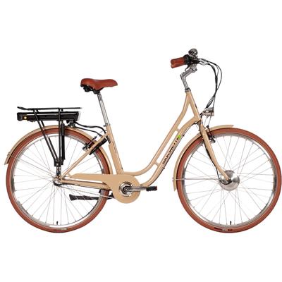 E-Bike SAXONETTE "Style Plus 2.0" E-Bikes Gr. 45 cm, 28 Zoll (71,12 cm), braun (coffee glänzend) E-Bikes