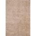 Modern Plush Shaggy Oriental Area Rug Hand-knotted Wool Carpet - 4'0" x 5'6"