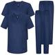 MISEMIYA - Pack * 2 Pcs - Unisex-Schrubb-Set - Medizinische Uniform mit Oberteil und Hose ref.2-8178 - 5XL, Marineblau 22