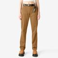 Dickies Women's Relaxed Fit Carpenter Pants - Brown Duck Size 30 (FPR51)